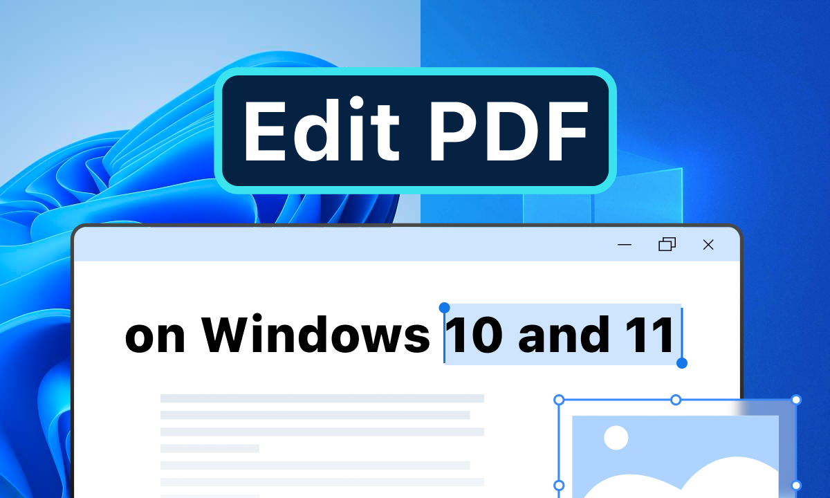 Windows 上编辑 PDF 的场景示意