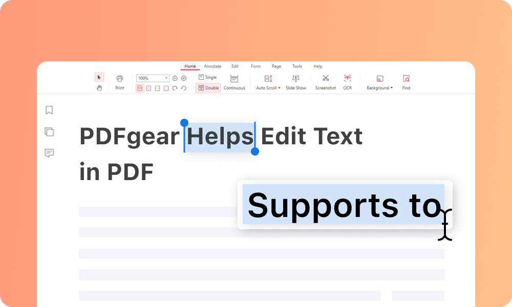 Windows 版直接编辑已有文字